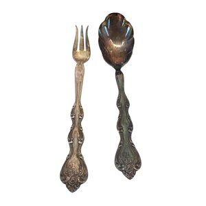 Vintage International Silverplate Pickle Fork & Spoon